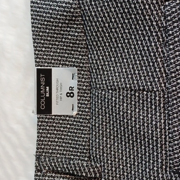Express Woman's Casual Black & White Tweed Looking Casual Warm Pants Cuffed sz8 - Picture 6 of 11
